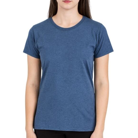 2-Pack Fruit of the Loom Women’s M T-Shirts Softspun Heather Blue Crew Cotton - Picture 1 of 12